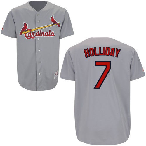 Discount and high quality St. Louis Cardinals 7 Matt Holliday Grey Cool Base MLB Jersey Baseball MLB Jerseys